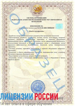Образец сертификата соответствия (приложение) Чебоксары Сертификат ISO 27001